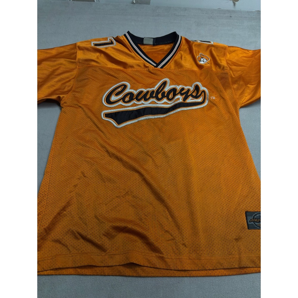Playmaker Oklahoma State Cowboys Football Jersey Orange Mesh Mens Medium 21